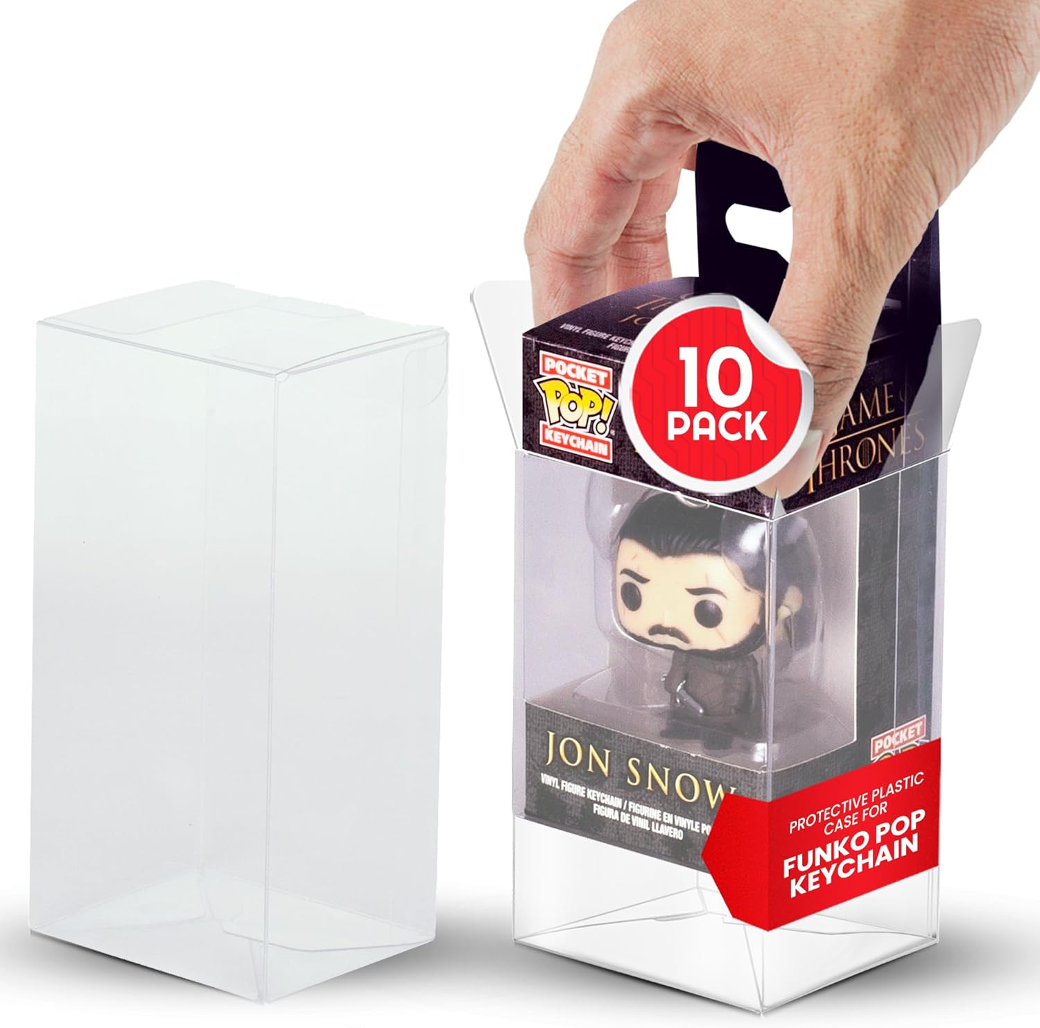 Funko Pop Protector - 10-Pack Plastic Display Case for Funko
