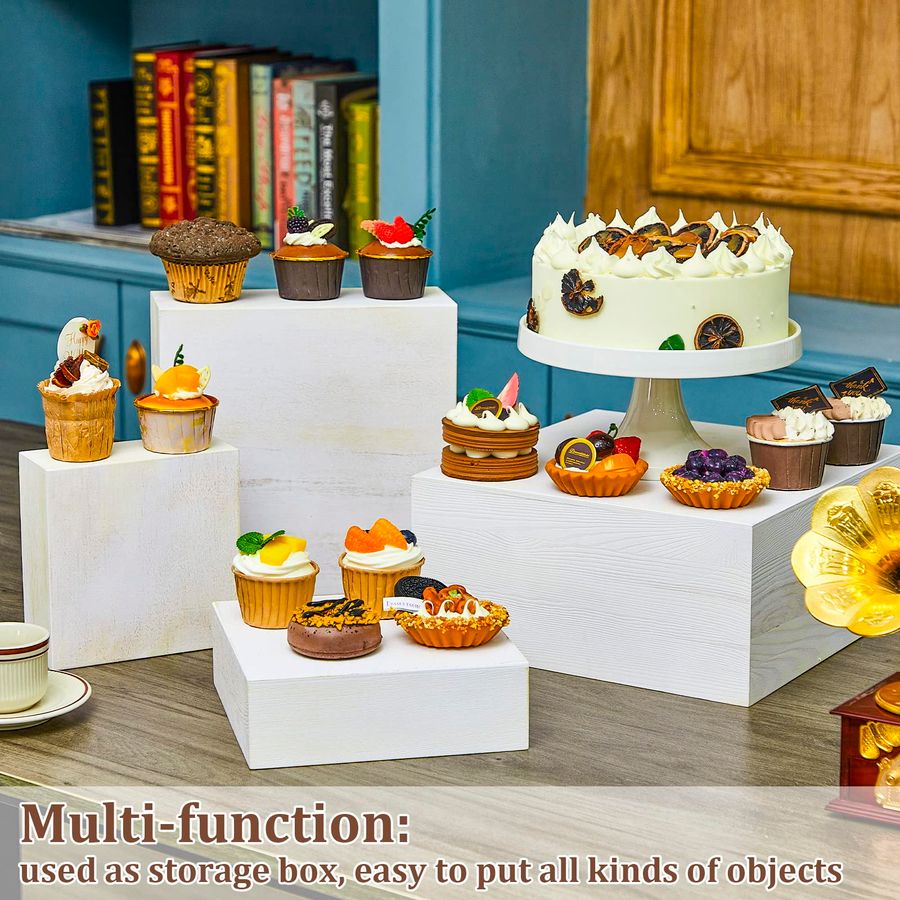 Set of 4 Large Wood Display Ri - Display Risers Set recensie en prijs