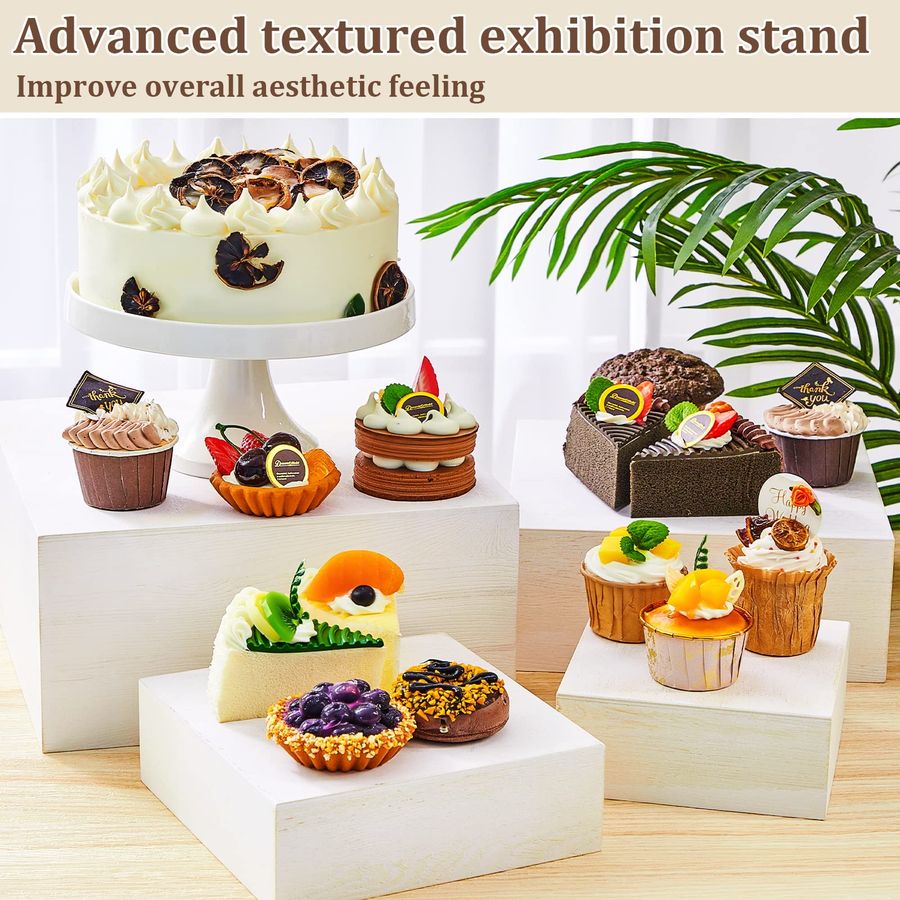 Set of 4 Large Wood Display Ri - Display Risers Set recensie en prijs