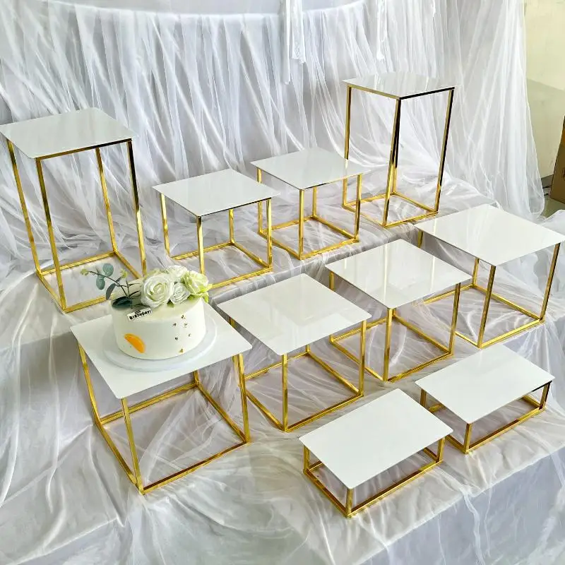 12-20 PCS Luxury Gold Frame Wh - Display Risers Set recensie en prijs