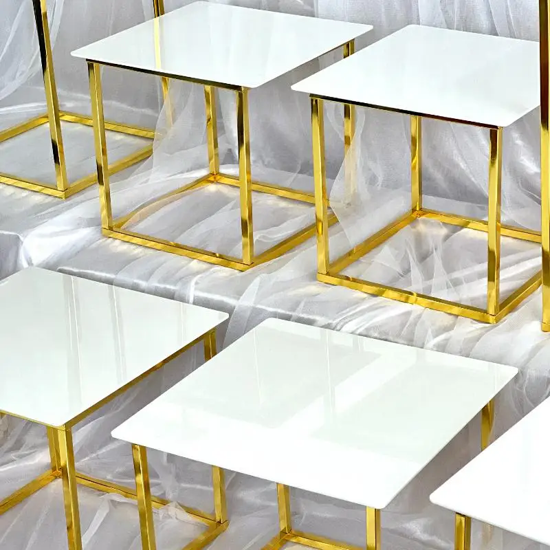 12-20 PCS Luxury Gold Frame Wh - Display Risers Set recensie en prijs
