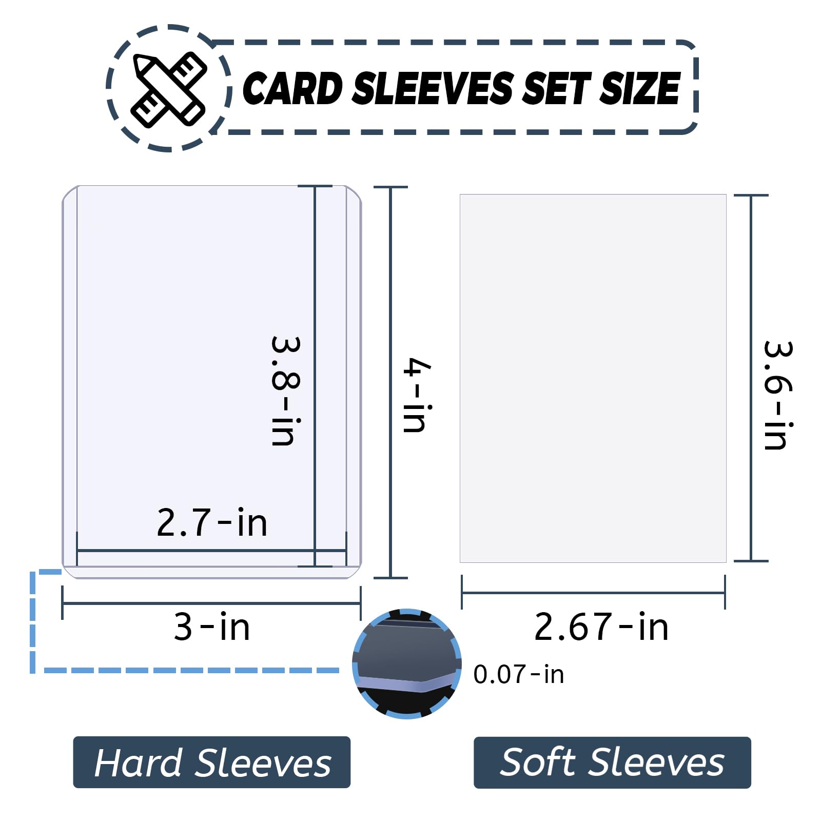 100-300pcs Card Sleeves Hard S - Card Penny Sleeve recensie en prijs
