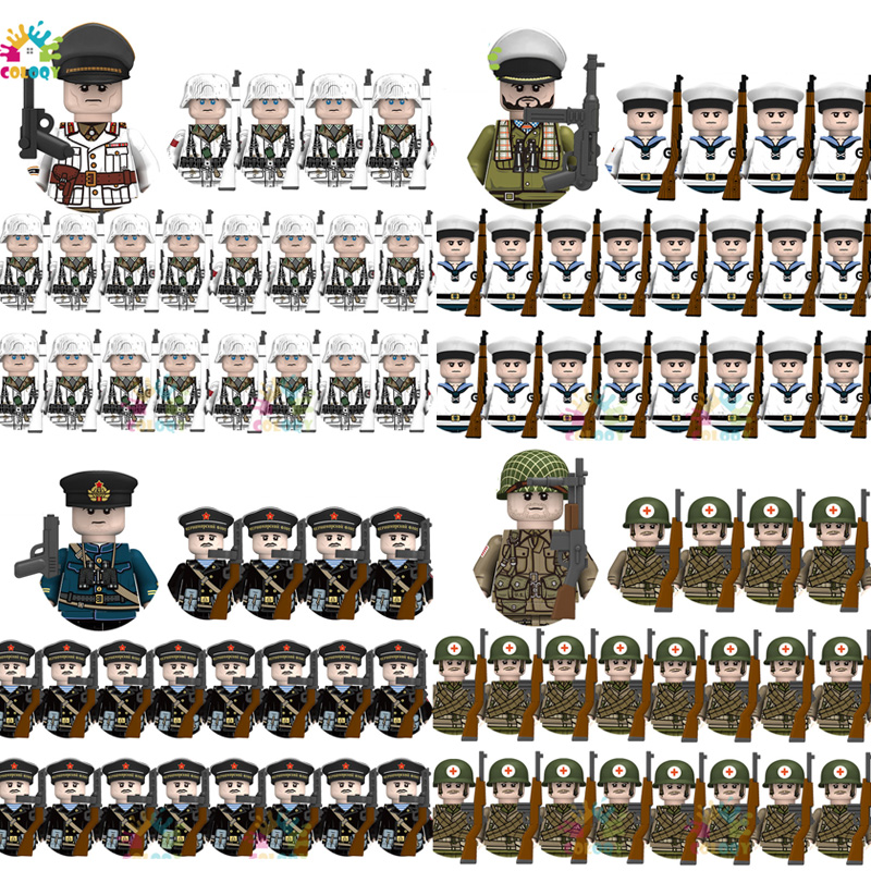 Kids Toys 21pcs/lot WW2 N001-N - Lego Minifigure Holder recensie en prijs