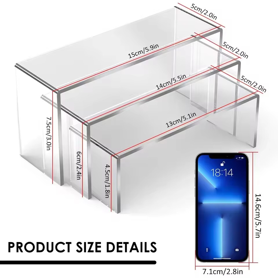 3/6/9/12Pc Clear Acrylic Displ - Display Risers Set recensie en prijs