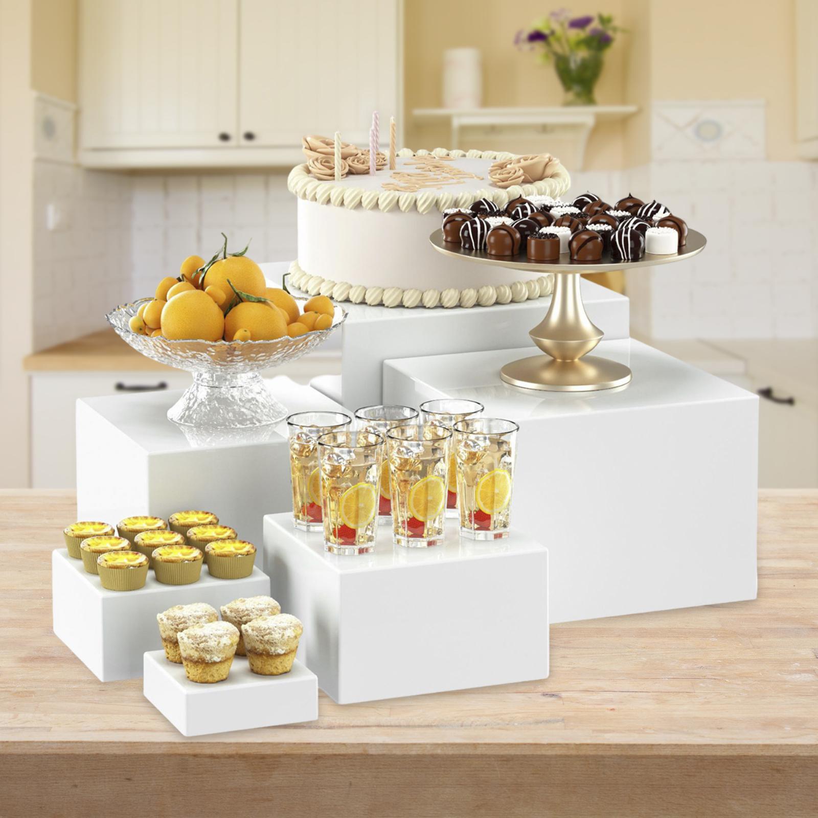 6x Acrylic Buffet Riser Desser - Display Risers Set recensie en prijs