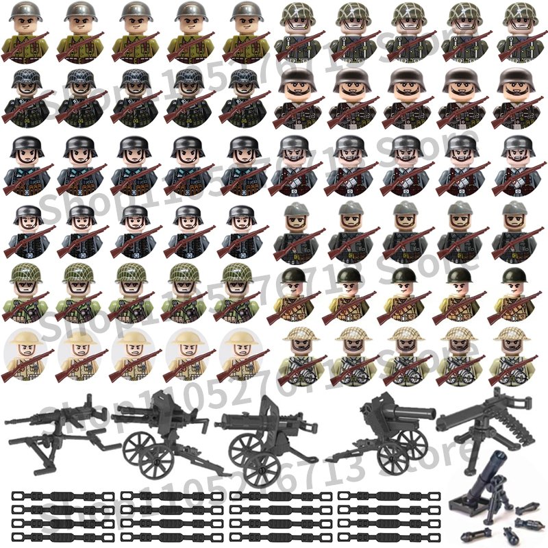 25Pcs/Set World War II Militar - Lego Minifigure Holder recensie en prijs