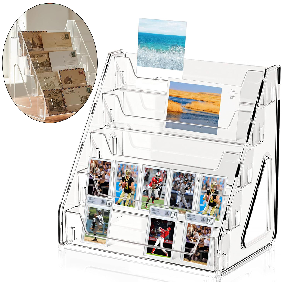 5-Tier Clear Acrylic Card Disp - Graded Card Display recensie en prijs