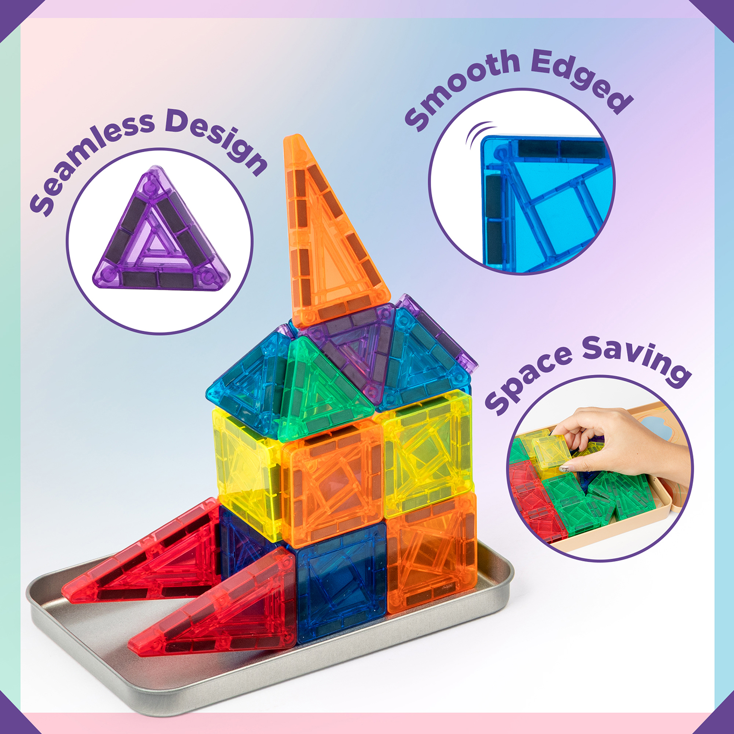 42P/60P Mini Magnetic Tiles Bu - Building Block Mini recensie en prijs