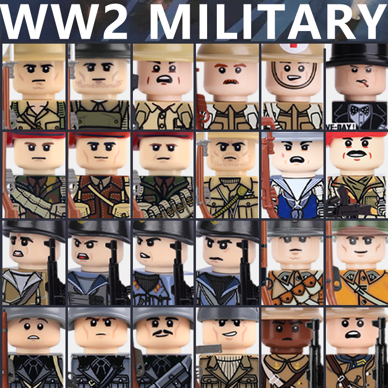 WW2 Military Soldier Figures B - Lego Minifigure Holder recensie en prijs