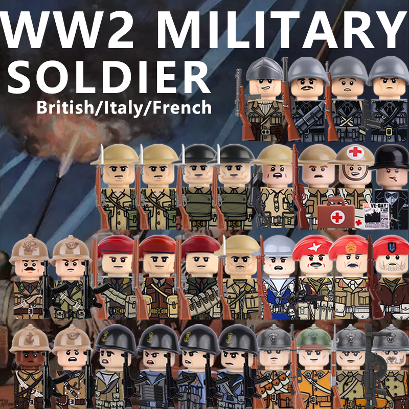 WW2 Military Soldier Figures B - Lego Minifigure Holder recensie en prijs