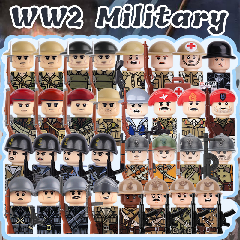 WW2 Military Soldier Figures B - Lego Minifigure Holder recensie en prijs